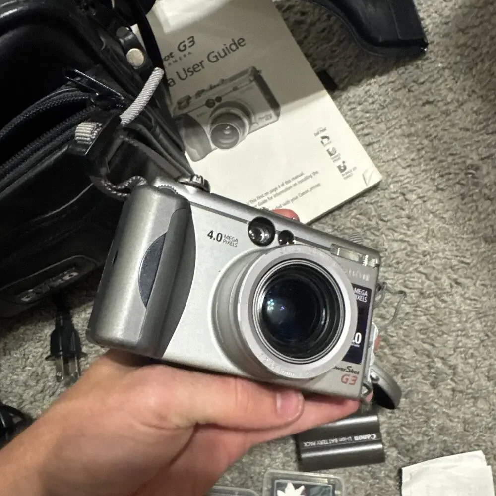 Canon PowerShot G3 4.0MP Compact Digital Camera w/ battery - Tested & Works!